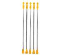 VILLCASE 5 pièces Tige Télescopique pour Pulvérisateur Lance Arrosage Acier Inoxydable Outil Irrigation pour Cultures et Jardin pour Grandes Surfaces et Plantes Hautes