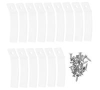 VILLCASE 50 ensembles Transparent Non-slip Drawer Stops With Screws Plastic Chest Bottom Stoppers For Furniture Repair And Smooth Slide Rails