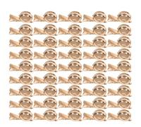 VILLCASE 50 Pièces Base de Broche en Métal avec Clip Canard 35mm, Plateau Rond Vierge pour Loisirs Créatifs et Bricolage Manuel