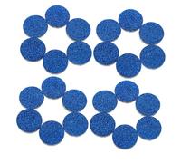 VILLCASE 50 Pièces Coussinets Aromathérapie Coton pour Diffuseur Recharges Parfumées pour Voiture Collier et Bracelet Accessoires Fibre Coton Bleu