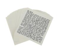 VILLCASE 50 Pièces Parchemin de Mezouza Judaïque en Papier, Rouleau Hébreu | Insert de Pratique, Texte Hébreu, Format Compact, pour Fêtes Juives et Usage Domestique