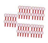 VILLCASE 50 Pièces tableau de score portable tableau Plaque de score tableaux effaçables à sec signes effaçables à sec pagaies de ventes aux enchères tableau de bord Plastique rouge