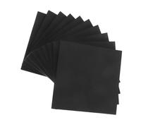 VILLCASE 500 Feuilles noirs purs tampon adhésif accessoire de messages de notes noirs note de ménage stickers d'approvisionnement mémo mémo autocollants Papier