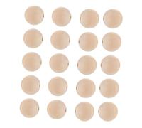 VILLCASE 500 Pièces Perles Naturelles Rondes Non Traitées avec Perles Espaceurs en Matériau Naturel pour Bijoux DIY Macramé Décoration Campagne et Projets Créatifs