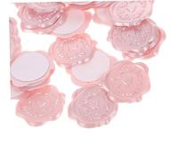 VILLCASE 50pièces Autocollants De Sceau De Cire Forme De Cœur Autocollants De Sceau Laqué pour Cartes Et Enveloppes