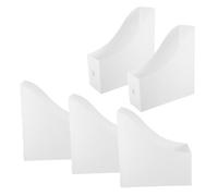 VILLCASE 5pièces Organisateur De Documents Plastique Lot de Folders De Rangement Vertical pour Magazines Et Bureau École Et Bibliothèque Design Compact Et Pratique