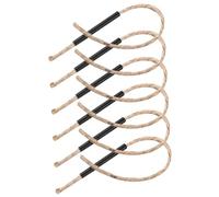 VILLCASE 6 Ensembles Lot de Cordes Allumage Portables pour Feu Extérieur Accessoire Camping Léger Corde Naturelle avec Poignée Allume-feu Professionnel Résistant Au Vent pour Barbecue et