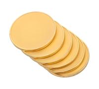 VILLCASE 6 Pièces Alloy Blank Coins With Threaded Edges For DIY Crafts Laser Engraving And Jewelry Making Supplies Round Metal Blanks For Commemorative Keepsakes