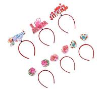 VILLCASE 6 Pièces Bandeaux Tête Fête Mères Accessoires Cheveux Femmes Filles pour Ambiance Festive et Selfie