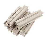 VILLCASE 6 Pièces Colonne Verticale pour Bac à Plantes Beige en Plastique Résistante aux UV Intempéries, pour Balcon et Appartement Urbain, Design Gain de Place