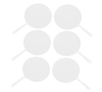 VILLCASE 6 Pièces Éventails à Main Personnalisables pour Mariage Ensemble de Éventails Ronds Pet à Sublimer Idéaux pour Événements Religieux et Fêtes à Église