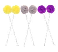 VILLCASE 6 Pièces Interactif pour Chaton Ventouse et Ressort Rigide | Base Pvc Portable, Usage Intérieur, Interaction Ludique, pour Chat et Chaton, Format Compact Pratique