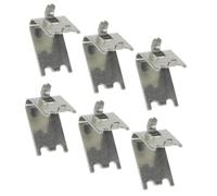 VILLCASE 6 pièces Lot de Clips Étagères Inoxydable Supports Robustes pour Étagères de Réfrigérateur et Congélateur Fixation Sûre pour Rangement Frigo