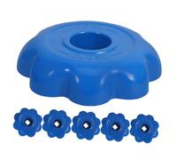 VILLCASE 6 Pièces Manette de Vanne pour Bouteille de Gaz en Aluminium Bleu, Poignée Ronde Ergonomique Réduisant la Fatigue Main, pour Réservoir Gpl et Régulateur en Espaces Restreints