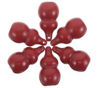 VILLCASE 6 Pièces Mini Pinceau à Lèvres en Silicone Rouge avec Embout Rond et Capuchon Protecteur, Brosse Exfoliante Douce Réutilisable pour Application Précise et Usage Quotidien