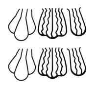 VILLCASE 6 Pièces Peignes à Cheveux Métalliques Vintage de U, 4/7 Dents, Épingles Latérales Confortables et Portables pour Chignons Élégants Lors de Mariages