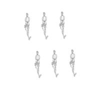 VILLCASE 6 Pièces Pendentifs Décoratifs Forme de Sirène Premium pour Fabrication de Bijoux Diy Pendentifs Aromathérapie Balles Creuses
