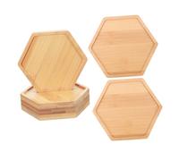 VILLCASE 6 Pièces Soucoupes Étanches pour Pots de Fleurs Intérieurs Plateaux Égouttoirs Décoratifs pour Plantes Bonsai et Micro Paysages