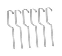 VILLCASE 6 Pièces Supports de Gouttière Métalliques Renforcés Lot de Brackets de Gouttière Heavy Duty pour Drainage et Prévention Du Affaissement Structure Stable et Écoulement Eau Optimal