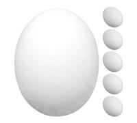 VILLCASE 6 Œufs en Éponge Réalistes Blancs pour Magiciens, Accessoires D'illusion Faciles à Apprendre Lot de 6 Pièces pour Spectacles et Mariages