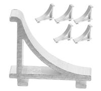 VILLCASE 6pièces Clips Support Pour Étagère Réfrigérateur Alliage Aluminium Clips De Fixation Robustes Pour Étagères De Congélateur Accessoires Pour Organisation Compacte Et Maintien Sécuri