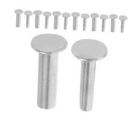 VILLCASE 7 paires Rivets Manche Couteaux Acier Inoxydable Rivets à Visser pour Fixation Poignée de Couteau DIY Accessoires Durables pour Outils de Cuisine et Usage Extérieur