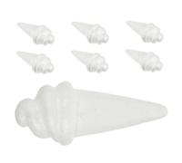 VILLCASE 7 Pièces Boules Blanches pour Projets Diy de Noël Décorations de Mariage et Jeux de Rôle Créatifs