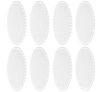 VILLCASE 8 Pièces Base de Sac Acrylique Transparent Rond Support Stable et Résistant pour Crochet et Tricot Accessoire DIY pour Forme de Sac et Fond Main