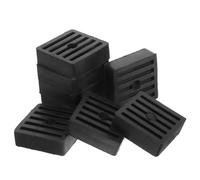 VILLCASE 8 Pièces Coussinets en Caoutchouc Noir 1,2cm pour Tapis Roulants et Machines, Absorption des Chocs et Minimisation des Vibrations, pour L'été Vacances en Milieux Industriels et