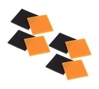 VILLCASE 8 Pièces Patins Antidérapants en Caoutchouc pour Talons Carrés 6x6 Cm, Réparation DIY Confortable, Semelles de Chaussures Adaptées aux Environnements de Bureau et Jours de Pluie