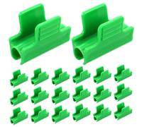VILLCASE 80 Pièces Lot de Clips Serre Plastique Robustes pour Film Pinces de Fixation Vertes Compatibles Tuteurs et Tubes pour Jardin et Tunnel de Protection