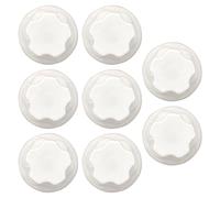 VILLCASE 8pcs Ventouses de Plateforme Tortue en Plastique Blanc pour Aquarium, Faciles à Installer, Remplaçant Anciennes Ventouses, pour Terrarium et Bassin à Tortues