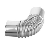 VILLCASE 90 Maille D'isolation De Cheminée Extension De Cheminée Tube De Poêle à Bois Cheminée Poêle à Bois Tuyau De Poêle Extérieur Surmatelas De Tuyau De Poêle Acier Inoxydable Silver