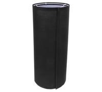 VILLCASE Abat-jour Cylindrique en Tissu Noir Structure en Fer E27, Lumière Tamisée, Remplacement pour Lampadaire, Style Contemporain