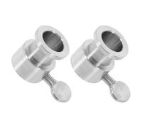 VILLCASE Accessoire de Barbecue butée de Tige en Acier Inoxydable 2pcs pour rôtissoire avec Entretien Facile idéal pour fêtes dans Le Jardin et Camping