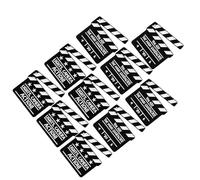 VILLCASE Accessoires Broche Clap de Cinéma Noir en Alliage, 10 Pièces pour Occasions de Fin de Tournage et Passionnés de Film