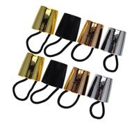 VILLCASE Accessoires de Coiffure 8 Pinces Élastiques pour Queue de Cheval, Attache Confortable en Plastique, pour Femmes aux Cheveux Fins