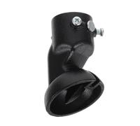 VILLCASE Acier Noir Adaptateur pour Ventilateur de Plafond Réglable 45° | Support Ventilateur Plafond, Fixation Plafond Incliné et Voûté, Montage Sûr, Réduit les Vibrations