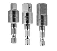 VILLCASE Adaptateur de Douille Perceuse Électrique 3 Pièces, Rallonge Hexagonale 1/4, 3/8, 1/2 Pouce, Rotation 360°, pour Tournevis Pneumatique et Visseuse à Percussion, Kit Professionnel