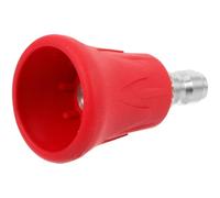 VILLCASE Adaptateur pour Nettoyeur Haute Pression en Acier Inoxydable Buse Rouge, Installation Facile et Solide, pour Laver la Voiture Mur