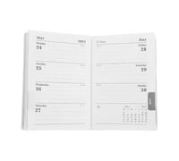 VILLCASE Agenda 2027 A7 Compact Bleu pour Étudiants Espace D'écriture Ample et Suivi des Avancées, Pages Segmentées et Calendrier Annuel Complet