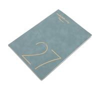 VILLCASE Agenda A5 Vert en Papier pour Professionnels et Enseignants Suivi des Objectifs et Écriture Fluide, Style Moderne Minimaliste pour Usage Scolaire et Bureau