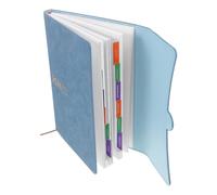 VILLCASE Agenda Quotidien avec Index Mensuel Carnet de Planification Portable et Multifonctionnel A5 en Cuir Pu et Organisation du Travail pour Usage Personnel