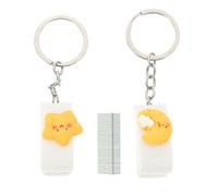 VILLCASE Agrafeuse de Bureau Compacte en Métal et Pp, Portable et Légère Ressort Automatique, Maison Bureau, Set de 3 Pièces Porte-clés Pratique