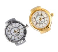 VILLCASE Anneau Décoratif Doigts Vintage en Alliage, Montre de Doigt Décontractée 2pcs Structure Robuste, Petits Anneaux pour Présents Fête des Pères
