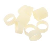 VILLCASE Anneaux de Préhension Protection Beige en Silicone 20 Pièces Accessoires Réutilisables pour Bougies Coniques pour Base de Chandelle pour Décor Intérieur et Extérieur