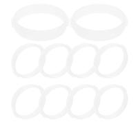 VILLCASE Anneaux de Tunnel en Plastique pour Hamster et Hérisson, Lot de 10 Pièces Blancs Connecteurs pour Cage D'intérieur, pour Extension de Tunnels