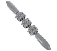 VILLCASE Appareil de Massage Portable pour Fitness et Yoga Rouleau de Massage Musculaire Léger en PP Masseur pour Jambes et Dos Outil de Relaxant pour Fascia et Mollets Couleur Gris