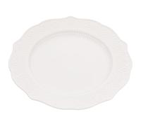 VILLCASE Assiette Céramique Ronde Style Vintage Français Plat de Service Porcelaine pour Fruits Snacks et Desserts Vaisselle Cuisine Pratique et Facile à Nettoyer