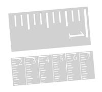 VILLCASE Autocollants Pour Tableau De Croissance Des Enfants En Plastique Règle De Hauteur Pour Enfants Décoration Murale Ensemble De Pochoirs Réutilisables